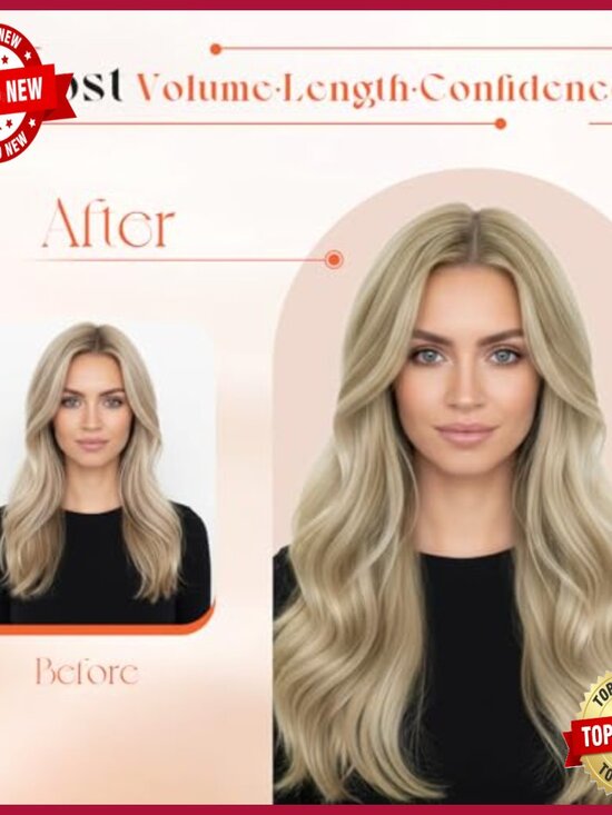 20 Inch Clip In Human Hair Extensions 120g Remy Hair for Volume Length